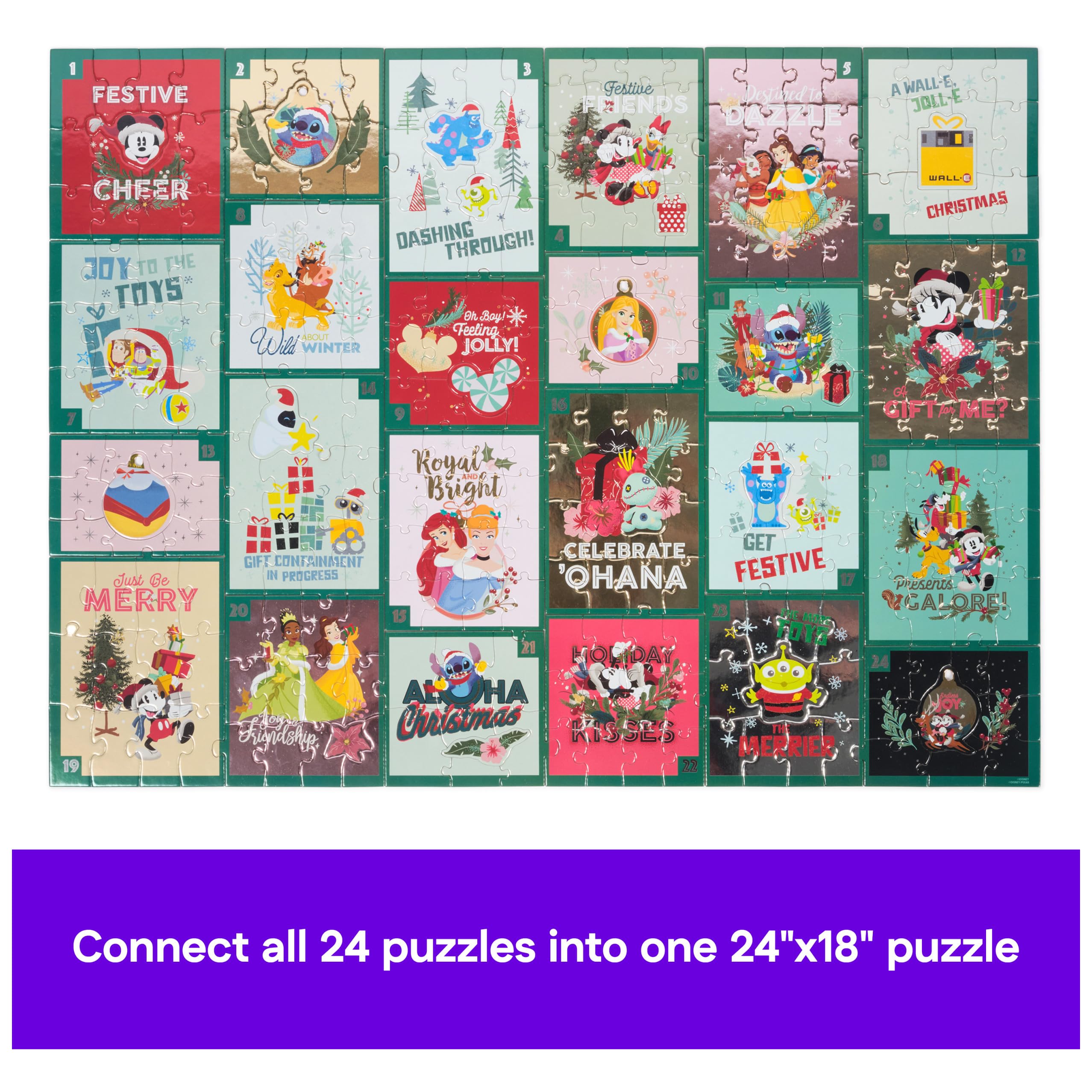 Amazon.com: Spin Master Games, Disney Puzzle Advent Calendar, 24